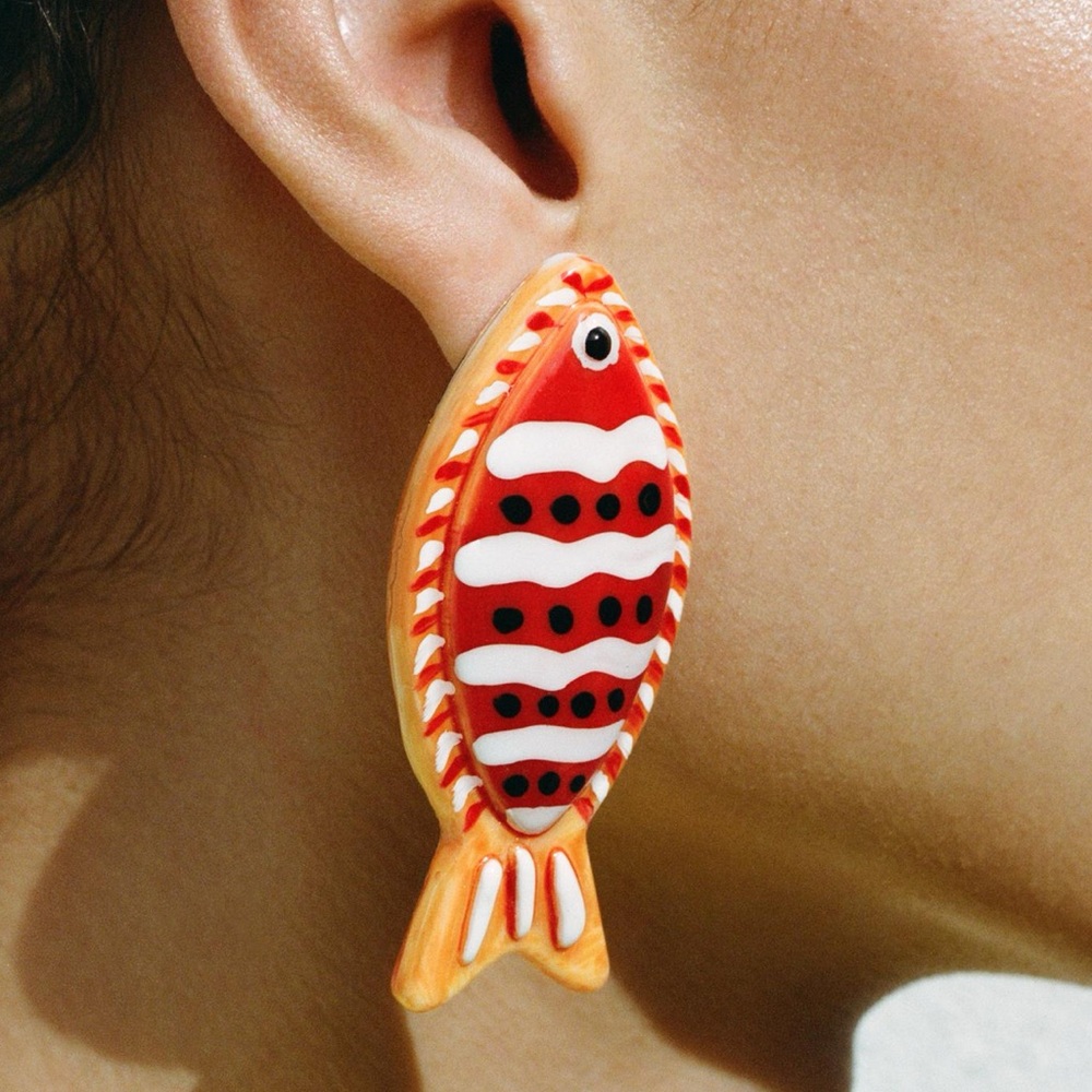 NWT Zara Fish Earrings